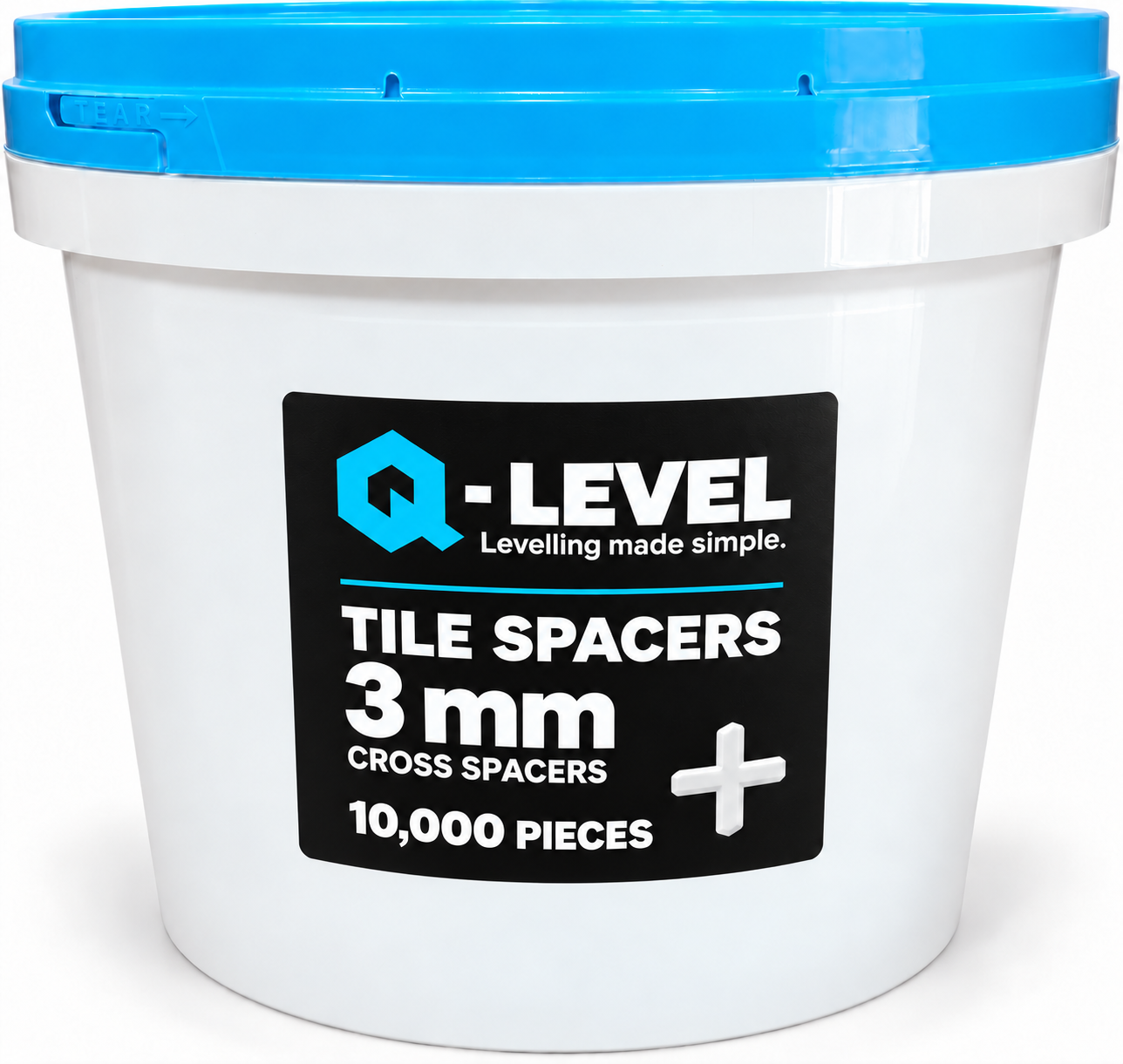 3 mm cross-spacer bucket, 10,000 pieces.